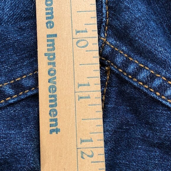 Liz Claiborne Jeans Classic Womens 12P Short Straight Leg Embroidery Medium Wash - Picture 15 of 16